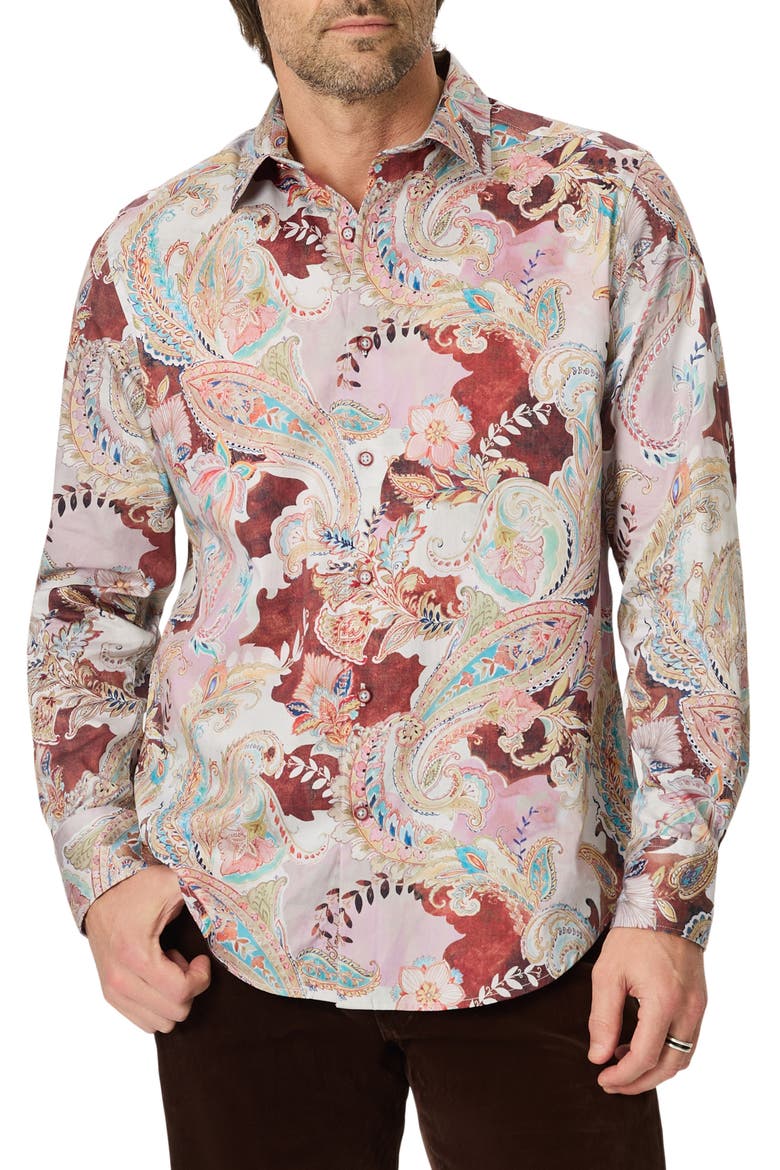 Red Rock Long Sleeve Button-Up Shirt, Main, color, MULTI