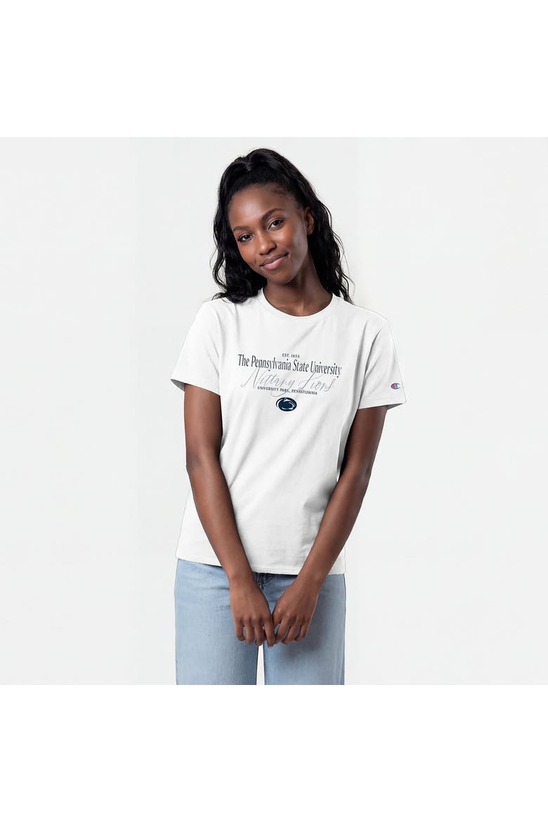 Women's Champion  White Penn State Nittany Lions Lifestyle T-Shirt, Main, color, White