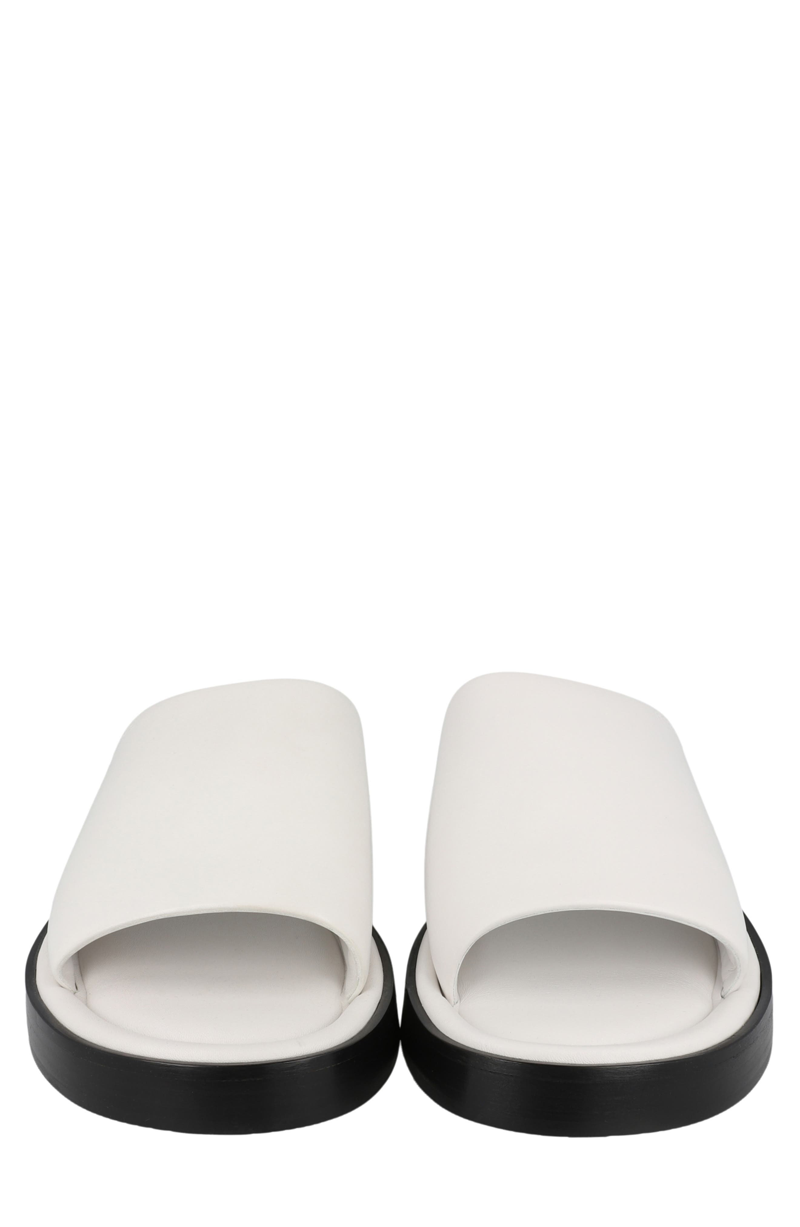 FERRAGAMO Slide Sandal, Alternate, color, White