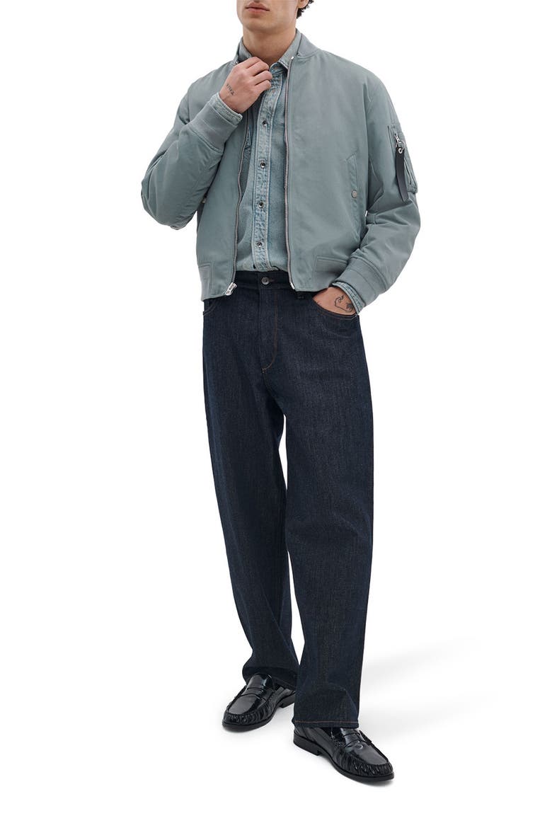 Manston Nylon Bomber Jacket, Alternate, color, GREY MIST