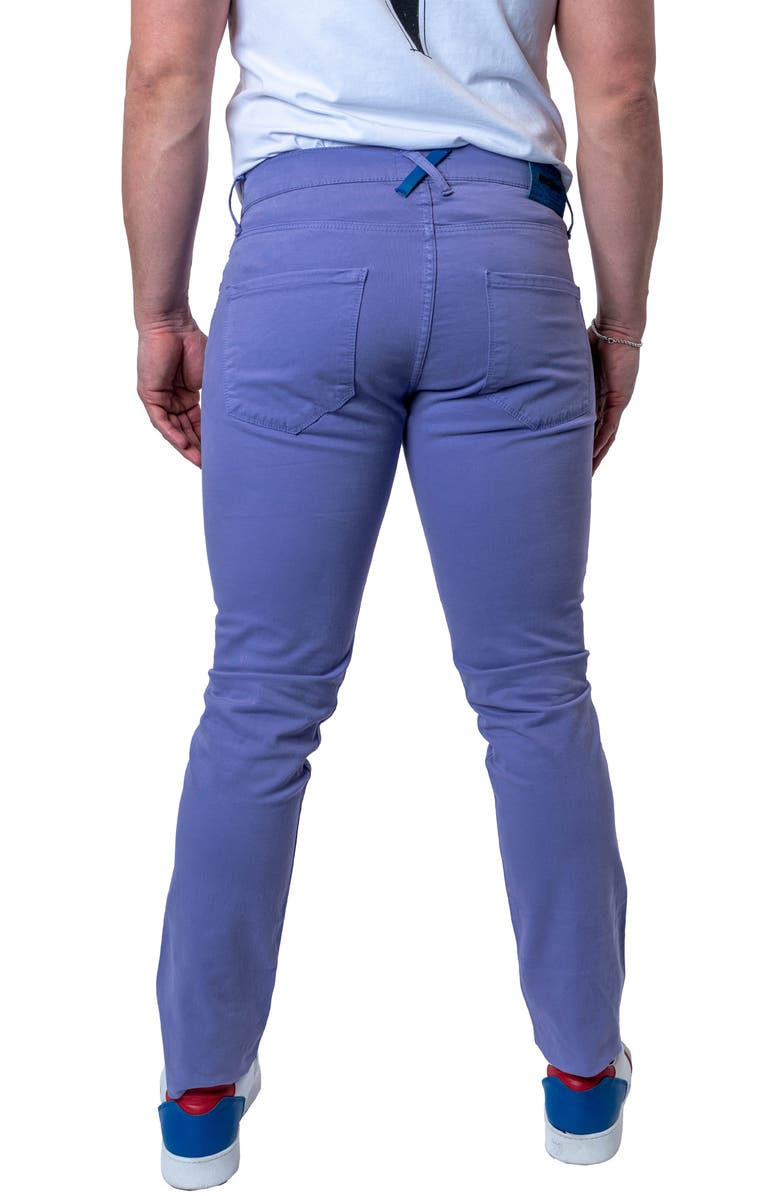 Maceoo Athletic Fit Stretch Jeans, Alternate, color, Purple