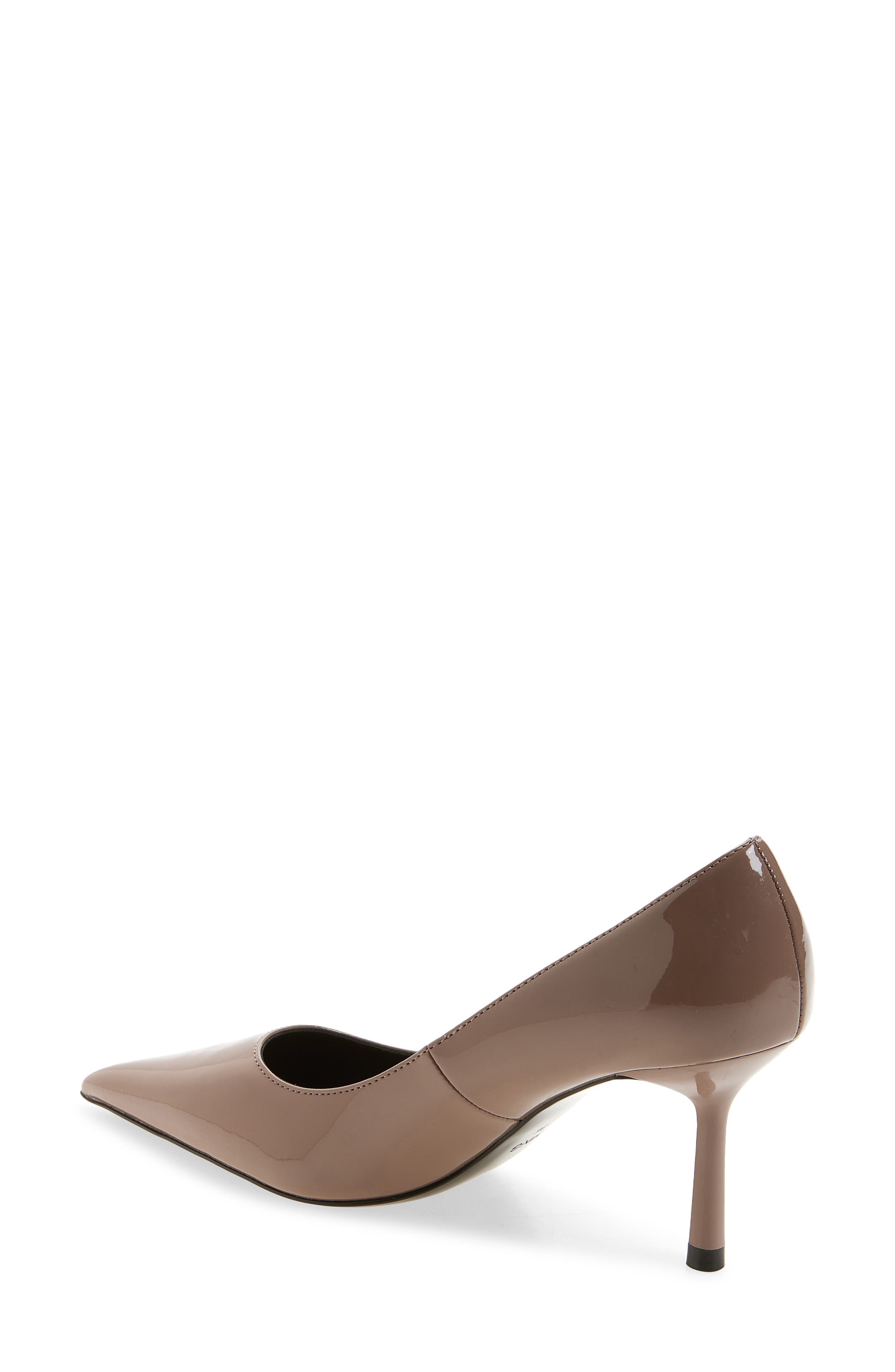MANGO Court Pointed Toe Pump, Alternate, color, Dark Beige