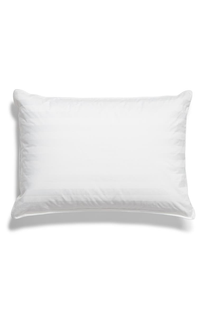 at Home Goose Down Pillow, Main, color, WHITE
