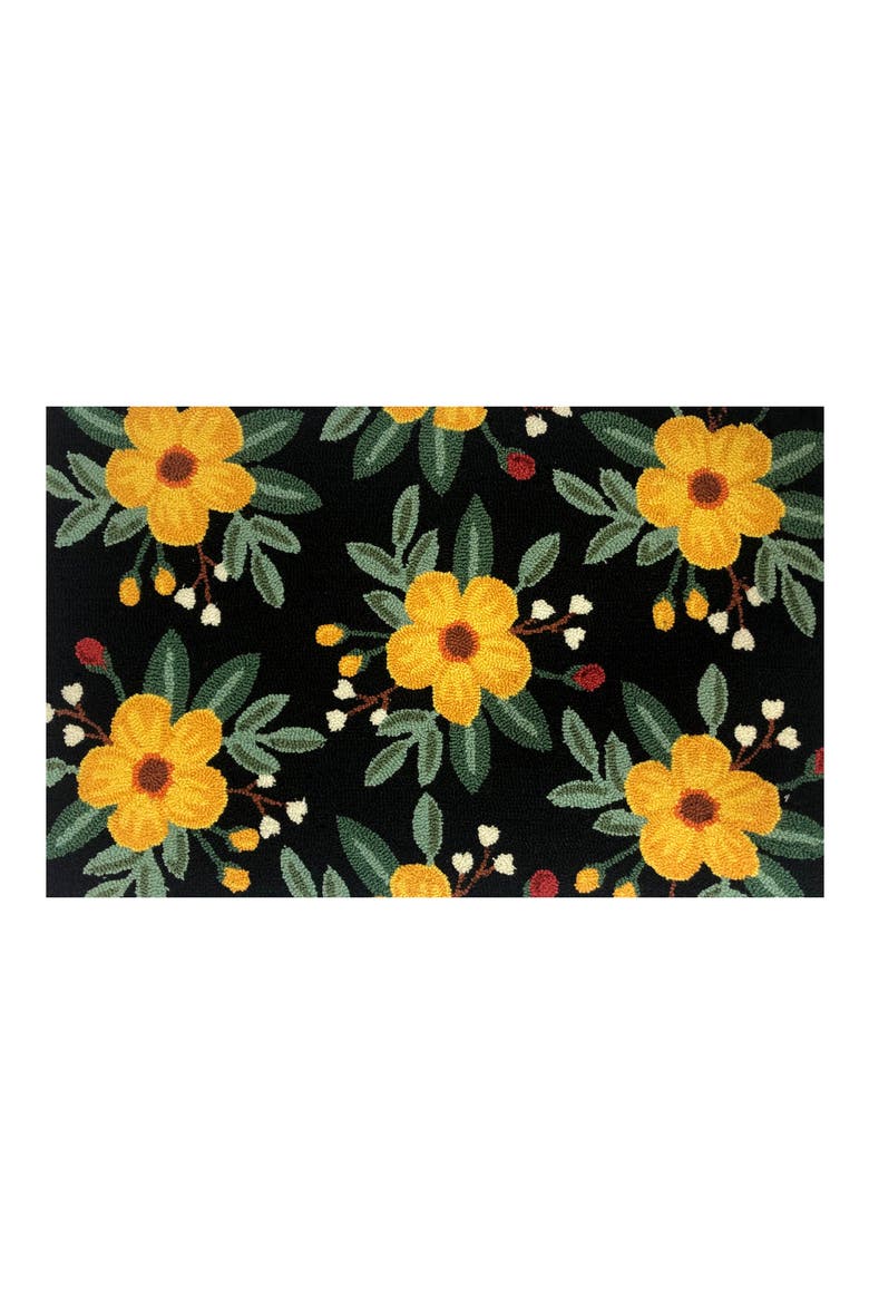 Harper Floral Doormat, Main, color, BLACK MULTI