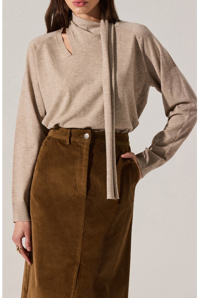 Silvana Scarf Sweater, Main, color, TAUPE