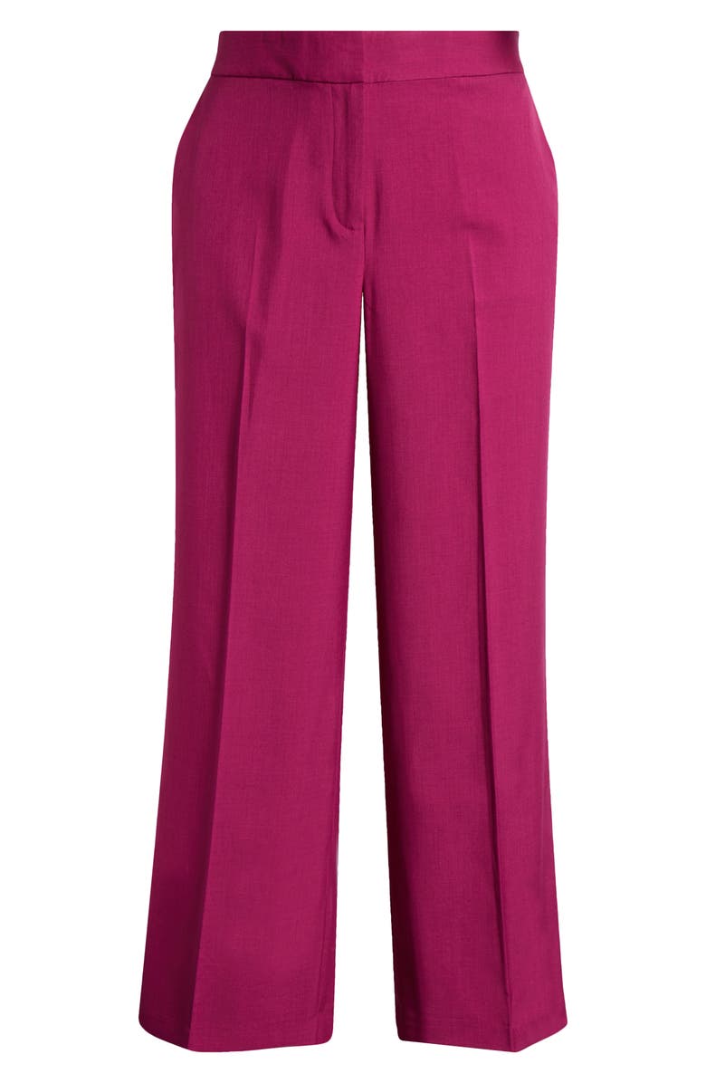 Tahari ASL Wide Leg Pants, Alternate, color, Wild Berry