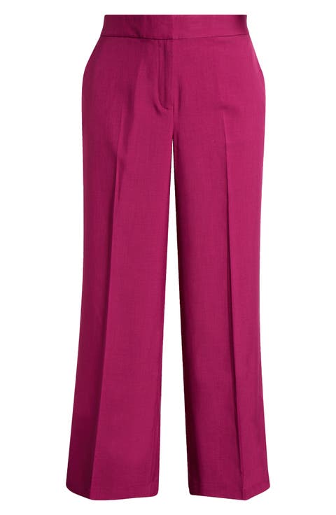 Roland Faux Leather Straight Leg Pants