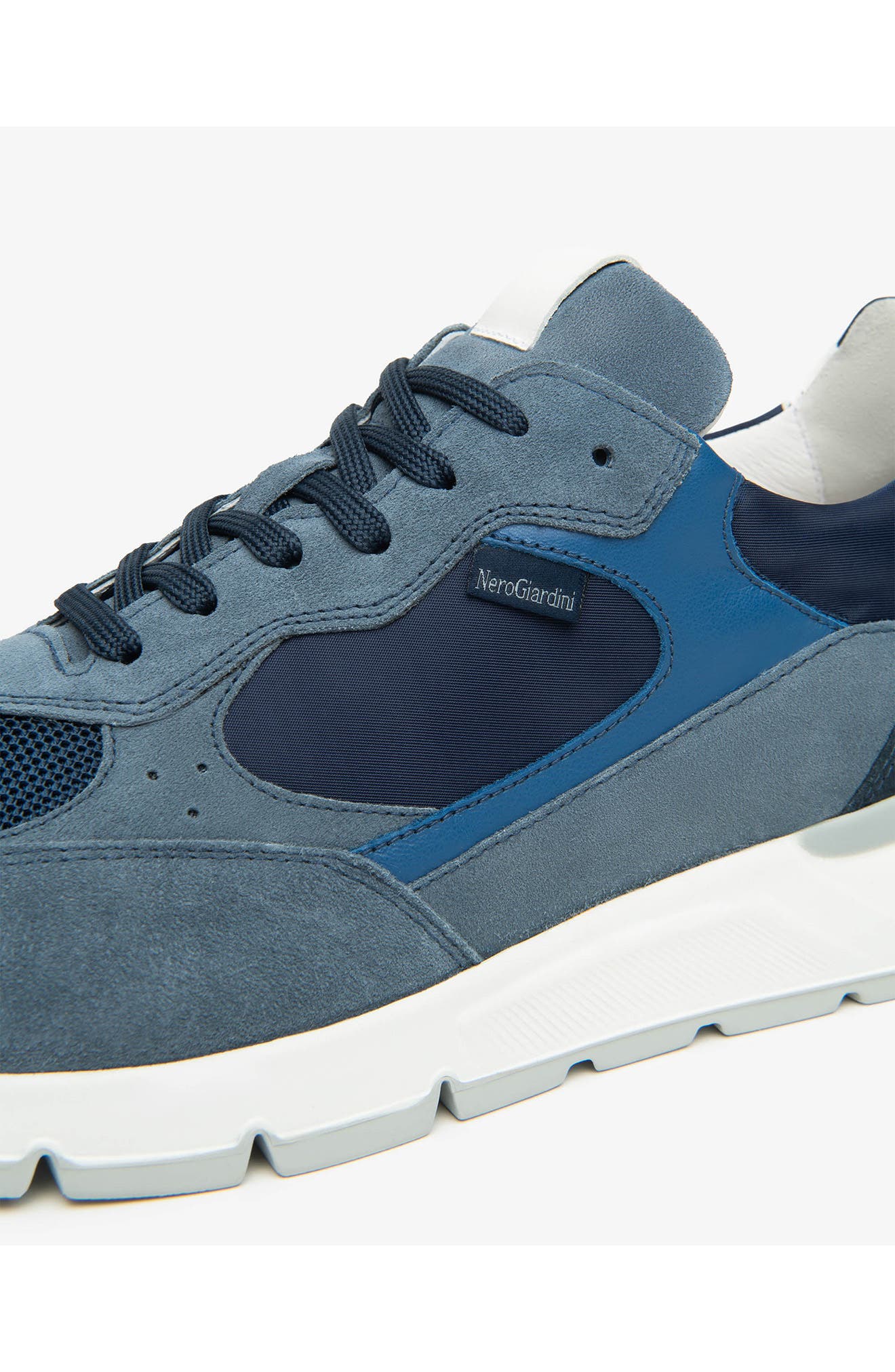 Low Top Trainer Sneaker, Alternate, color, JET BLUE