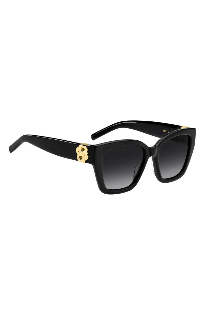 BOSS 54mm Sunglasses, Alternate, color, Black/ Dark Grey Sf
