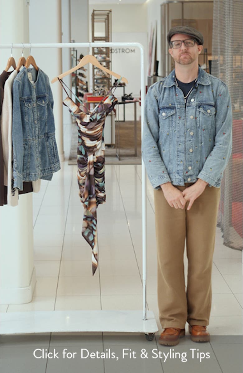 Mackie Allover Print Minidress, sales video thumbnail