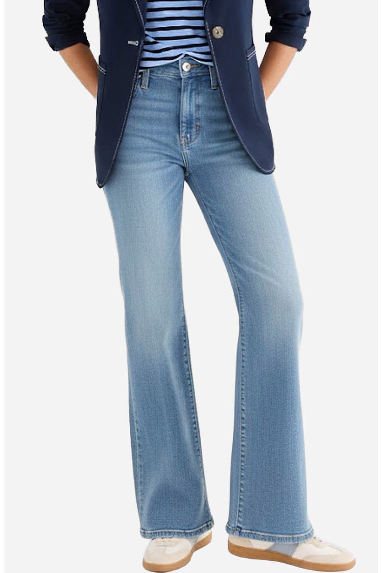 Vantage High Waist Wide Leg Jeans, Main, color, COASTLINE