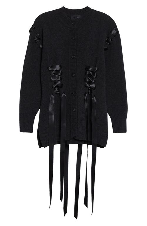 Simone Rocha Sculpted Ribbon Corset Corset In Gray