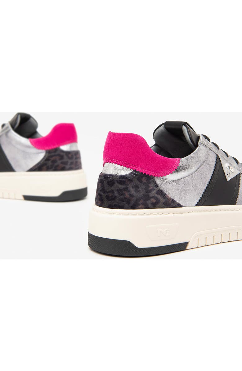 NeroGiardini Retro Sneaker, Alternate, color, Silver/ Pink