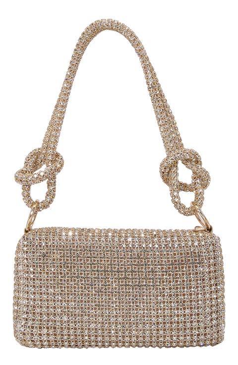 Rhinestone Rectangular Shoulder Bag