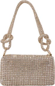 BERNESS Rhinestone Rectangular Shoulder Bag