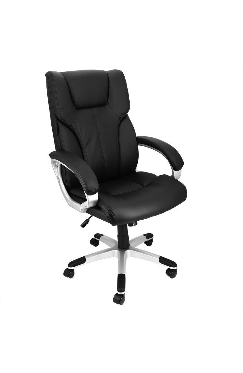 Elama High Back Adjustable Office Chair, Main, color, Black