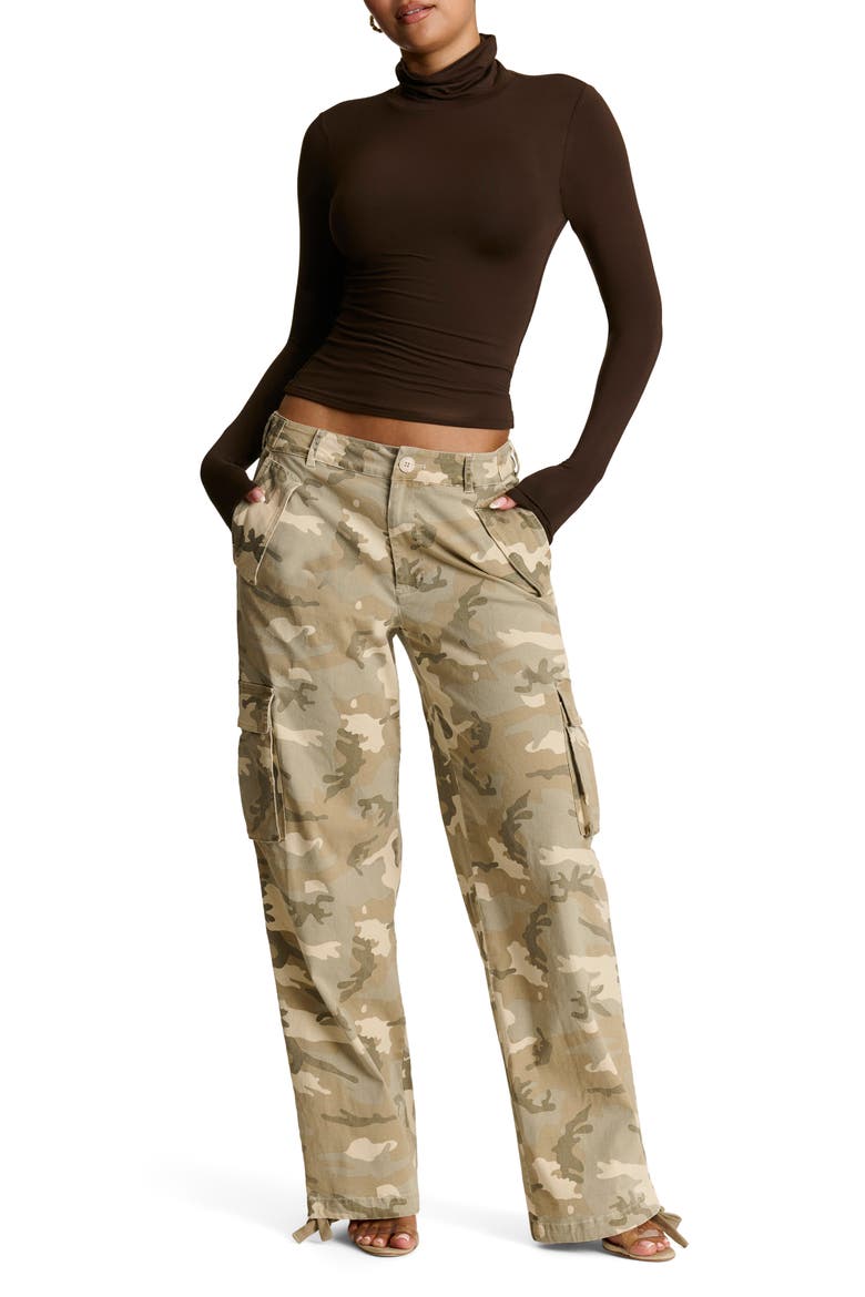 Smooth Turtleneck Top, Alternate, color, DARK CHOCOLATE