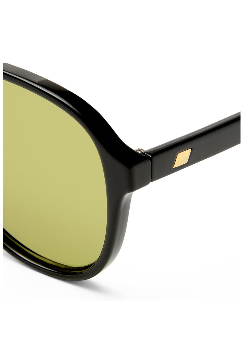 Tragic Magic 56mm Aviator Sunglasses, Alternate, color, BLACK / OLIVE TINT