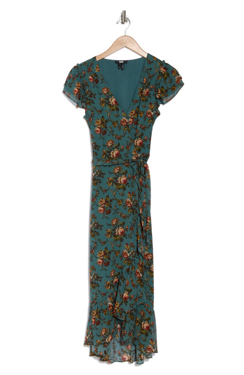 PAIGE Neroli Silk Wrap Dress, Alternate, color, 