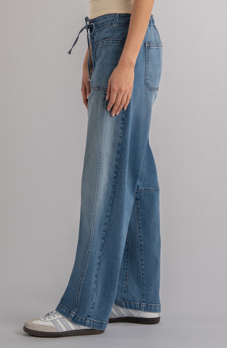 KUT from the Kloth Ashton Slouchy Drawstring Barrel Leg Jeans, Alternate, color, Budgeted