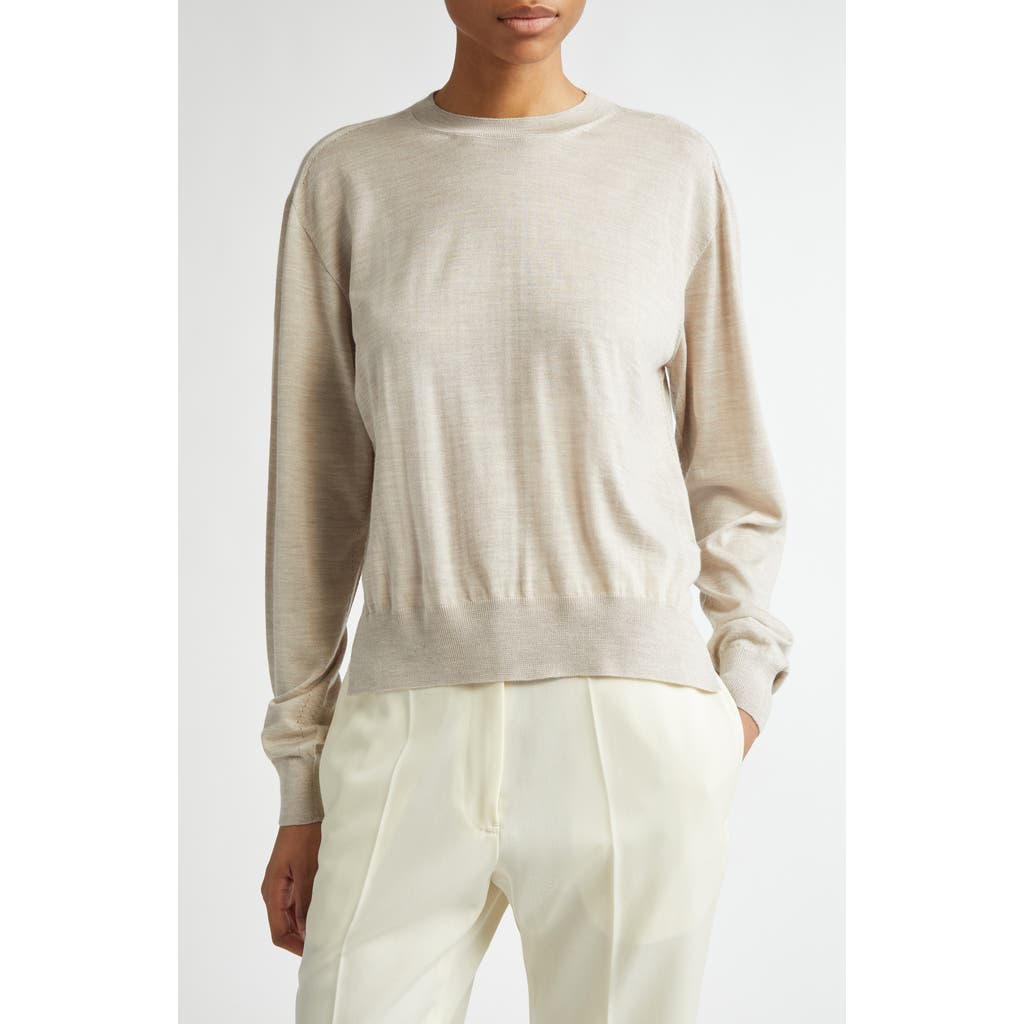 Shop Jil Sander Dolman Sleeve Top In Latte