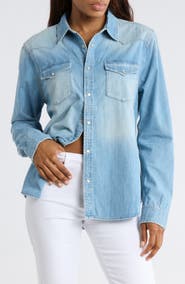 AG Aiden Western Denim Button-Up Shirt