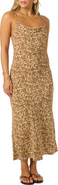 O'Neill Holly Floral Print Maxi Dress