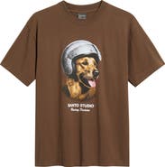 SANTO STUDIO Retriever Racing Graphic T-Shirt