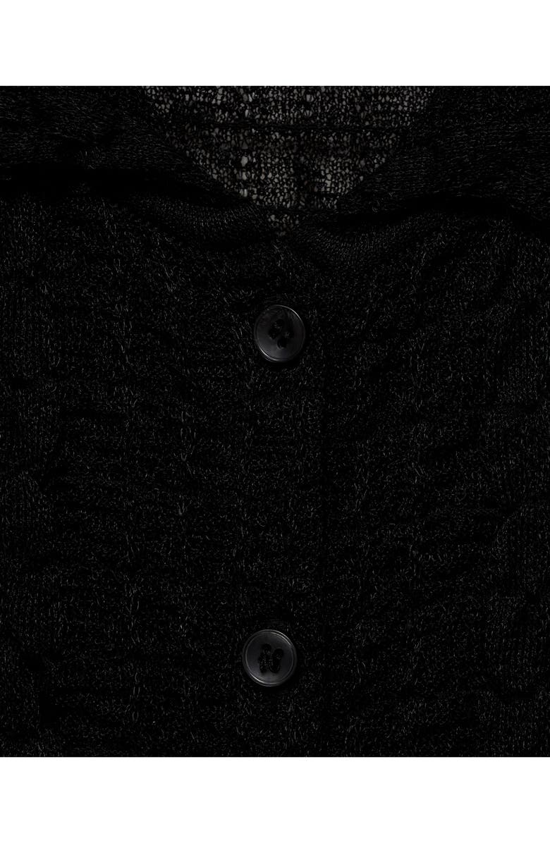 MANGO Texture Polo Cardigan, Alternate, color, 