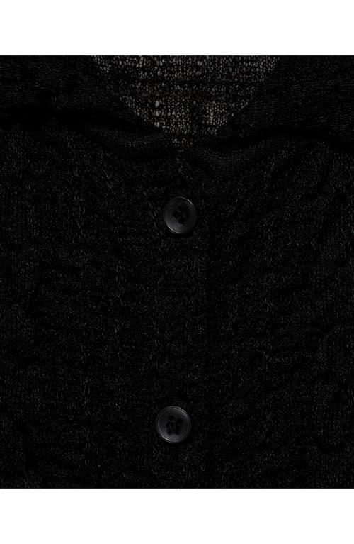 Mango Texture Polo Cardigan