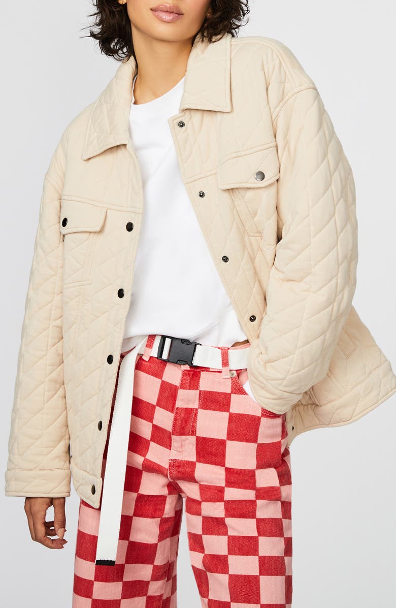 BERNIE Oversize Quilted Boyfriend Jacket, Alternate, color,
