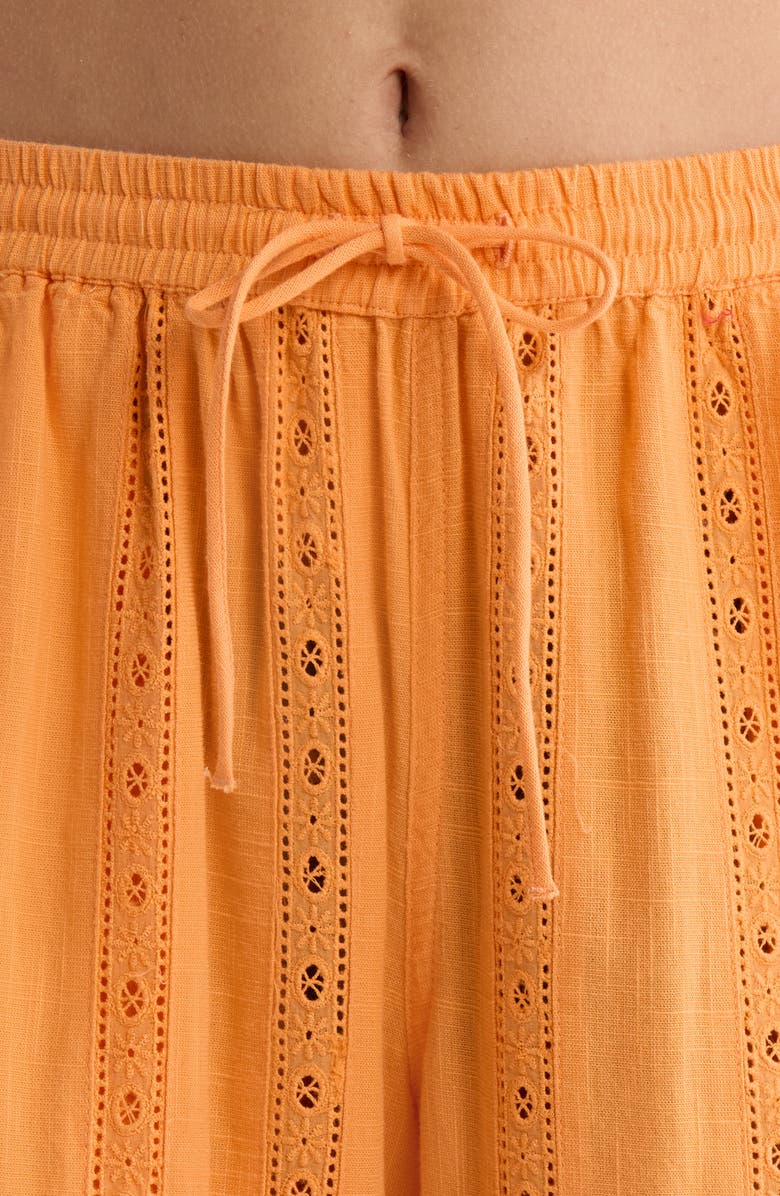 Damson Madder Martina Eyelet Embroidery Wide Leg Pants, Alternate, color,