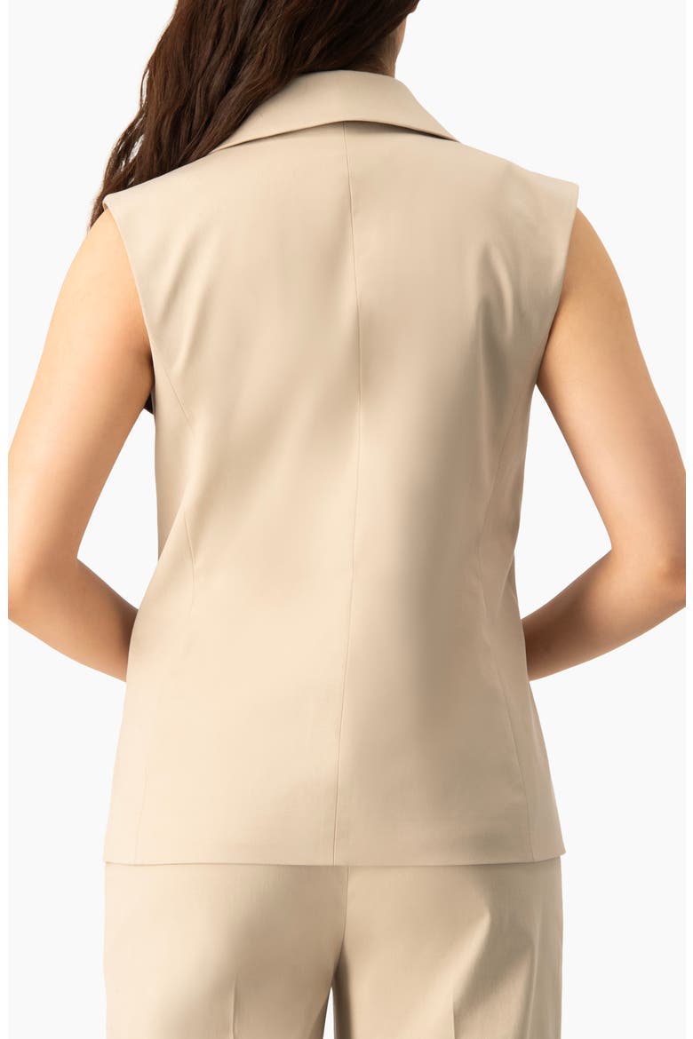 Single-Button Tailored Vest, Alternate, color, Beige
