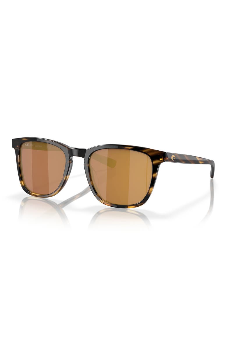 Sullivan 53mm Mirrored Square Sunglasses, Alternate, color, TORTOISE/ GOLD MIRROR