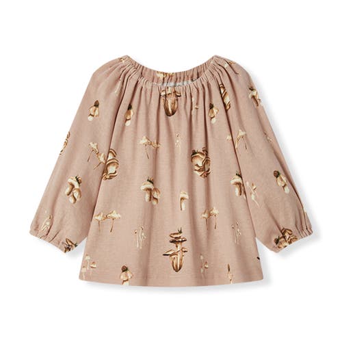 Milkbarn Organic Cotton Dress And Legging Set In Brown