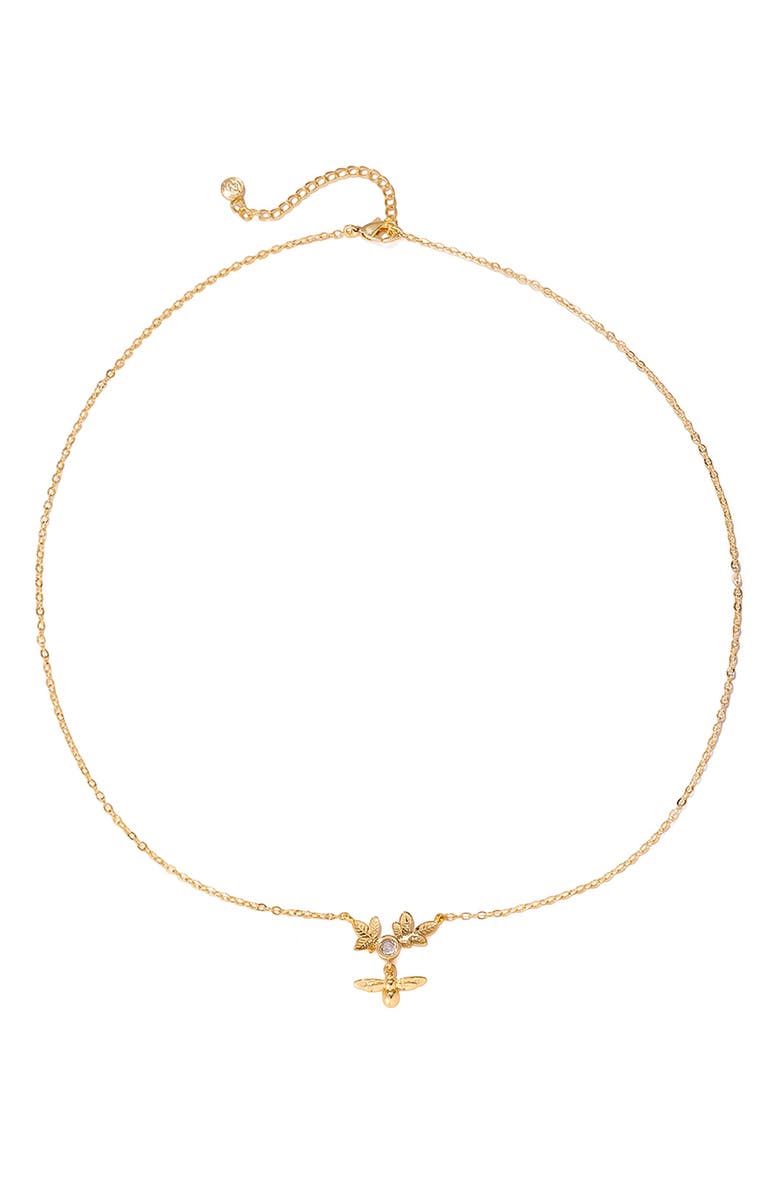 LA MENO Golden Honey Necklace, Alternate, color, Gold