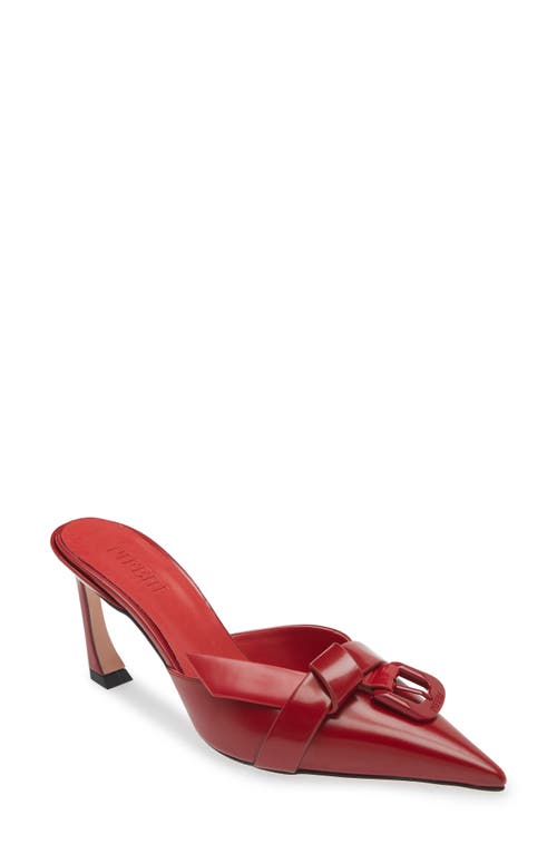 Piferi Tighter Buckle Detail Mule in Red /Red 