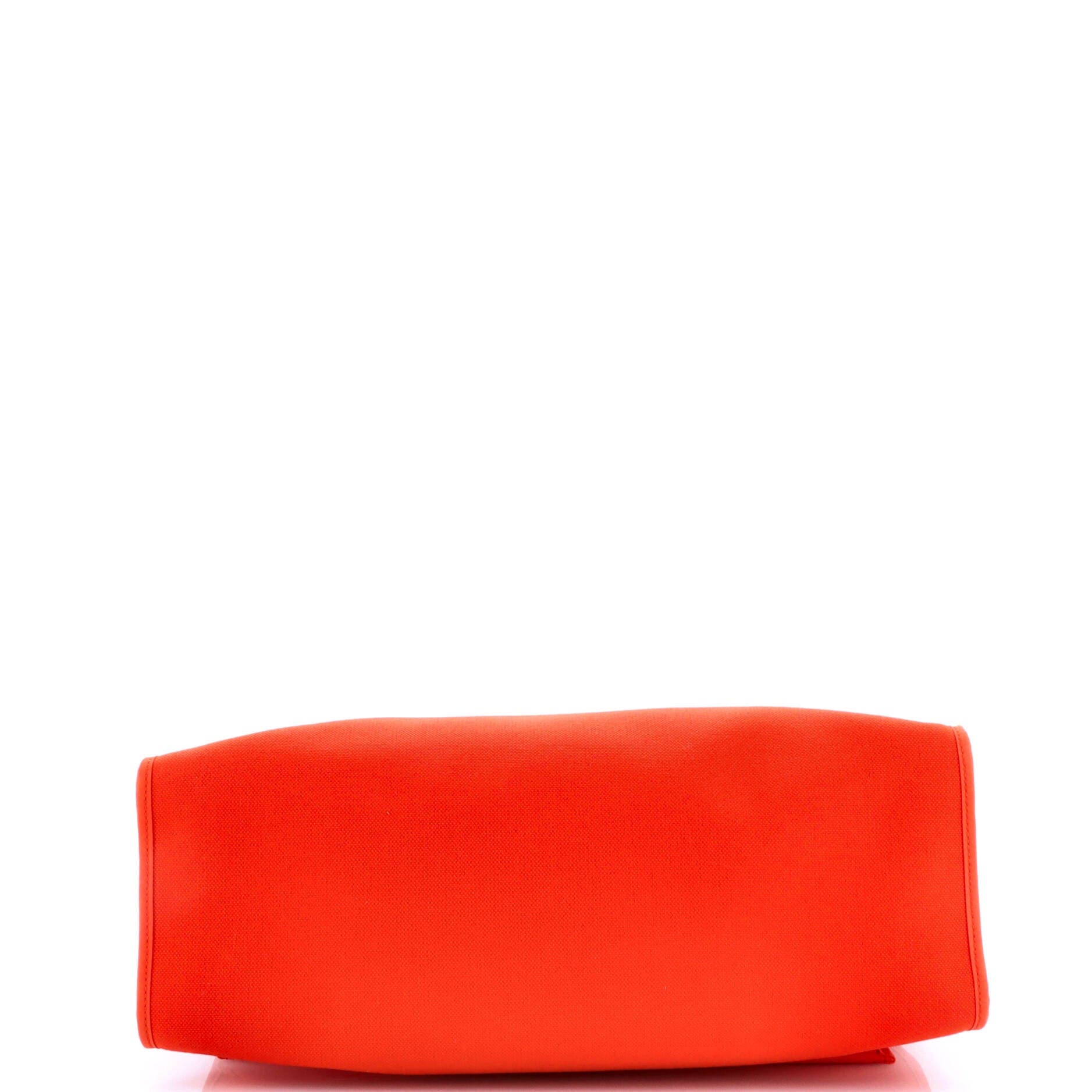 Herbag Zip Leather and Toile 39, Alternate, color, Orange