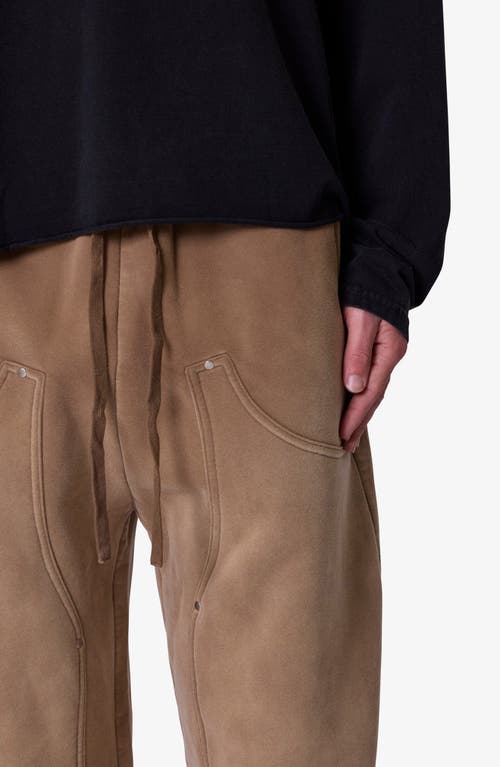 Mnml West Double Knee Sweatpants In Tan