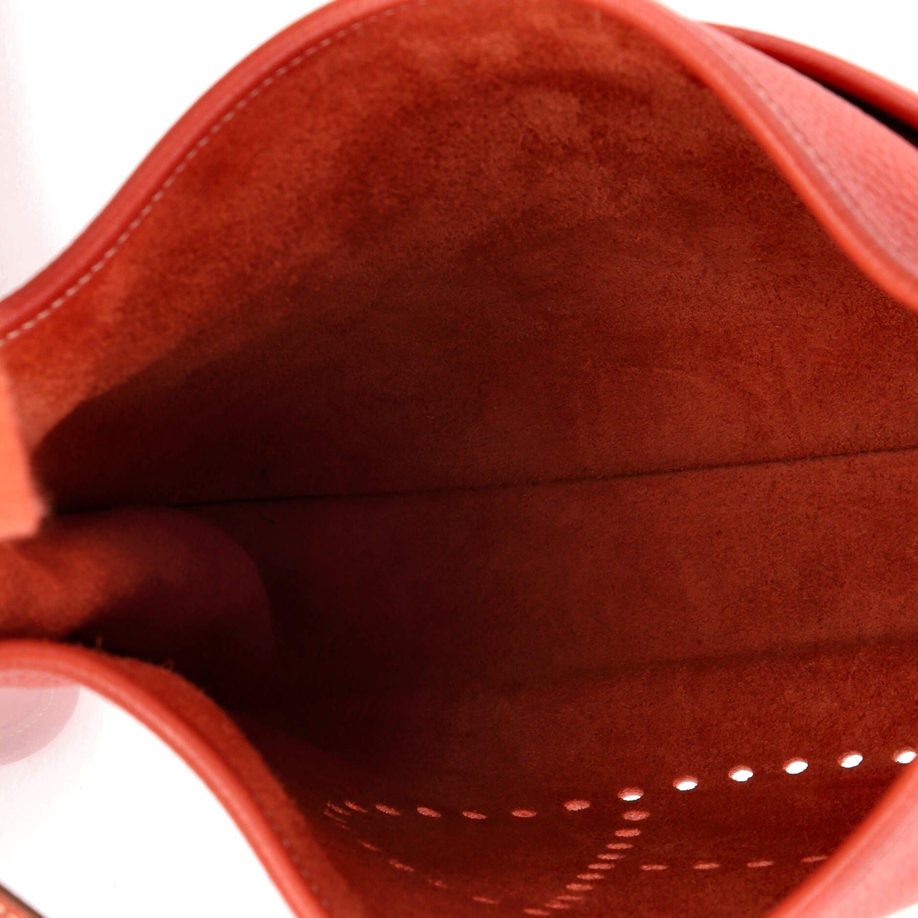 Pre-Owned Hermes Evelyne Bag Gen III Clemence PM, Alternate, color, Sanguine