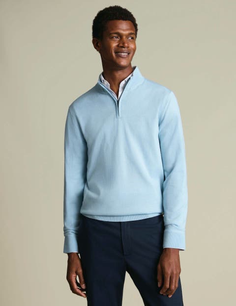 Pure Merino Zip Neck Sweater