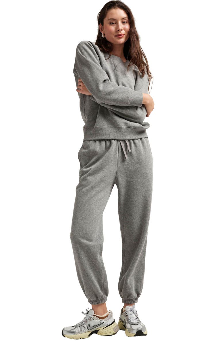37381 The Recycled Fleece Classic Sweatpant, Alternate, color, Heather Grey
