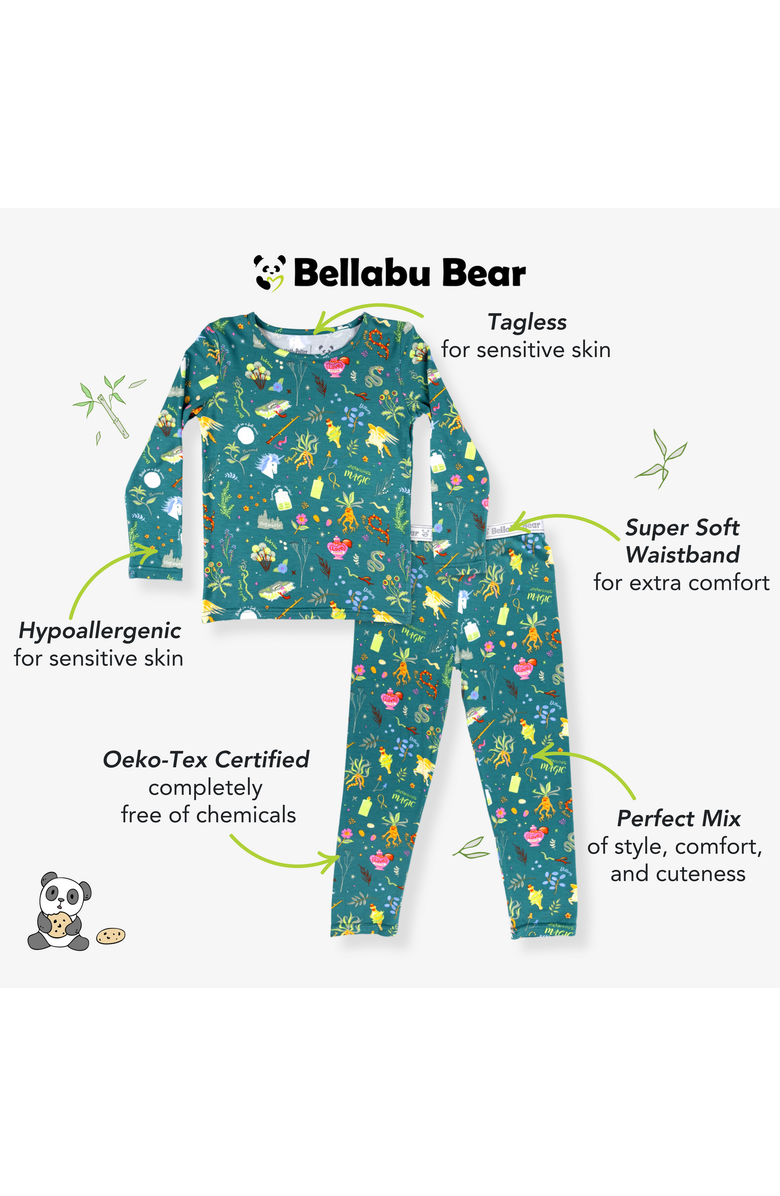 Bellabu Bear Kids' Mandrakes Potions & Herbs Set of 2 Piece Pajamas, Alternate, color, Mandrakes Potions & Herbs