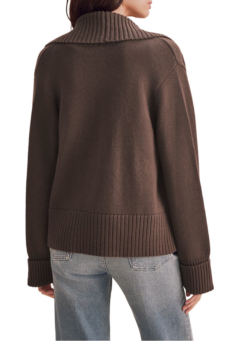 Aria Open Cardigan, Alternate, color, JAVA BROWN