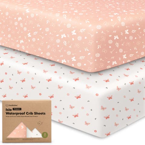 2-Pack Isla [Protect+] Waterproof Crib Sheets