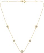 Haus of Brilliance Silver 1/2 Cttw Diamond Station Necklace