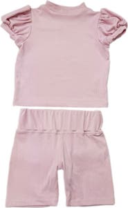 Petite Maison Kids Top and Biker Shorts Set