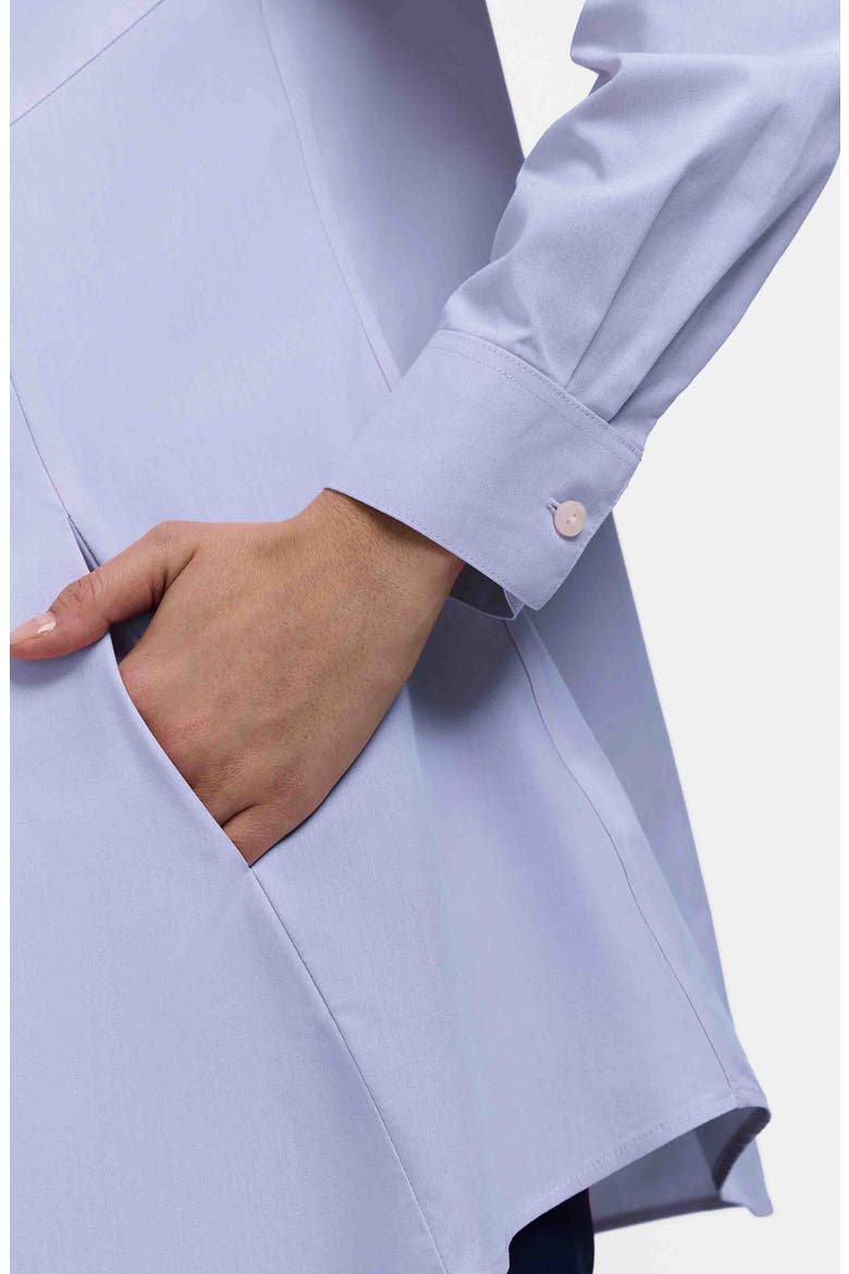 Cici Non-Iron Tunic Blouse, Alternate, color, BLUE WAVE