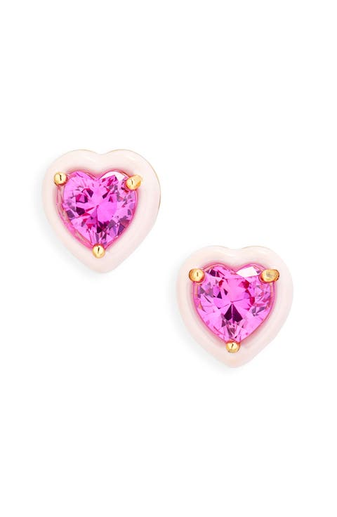 sweetheart stud earrings