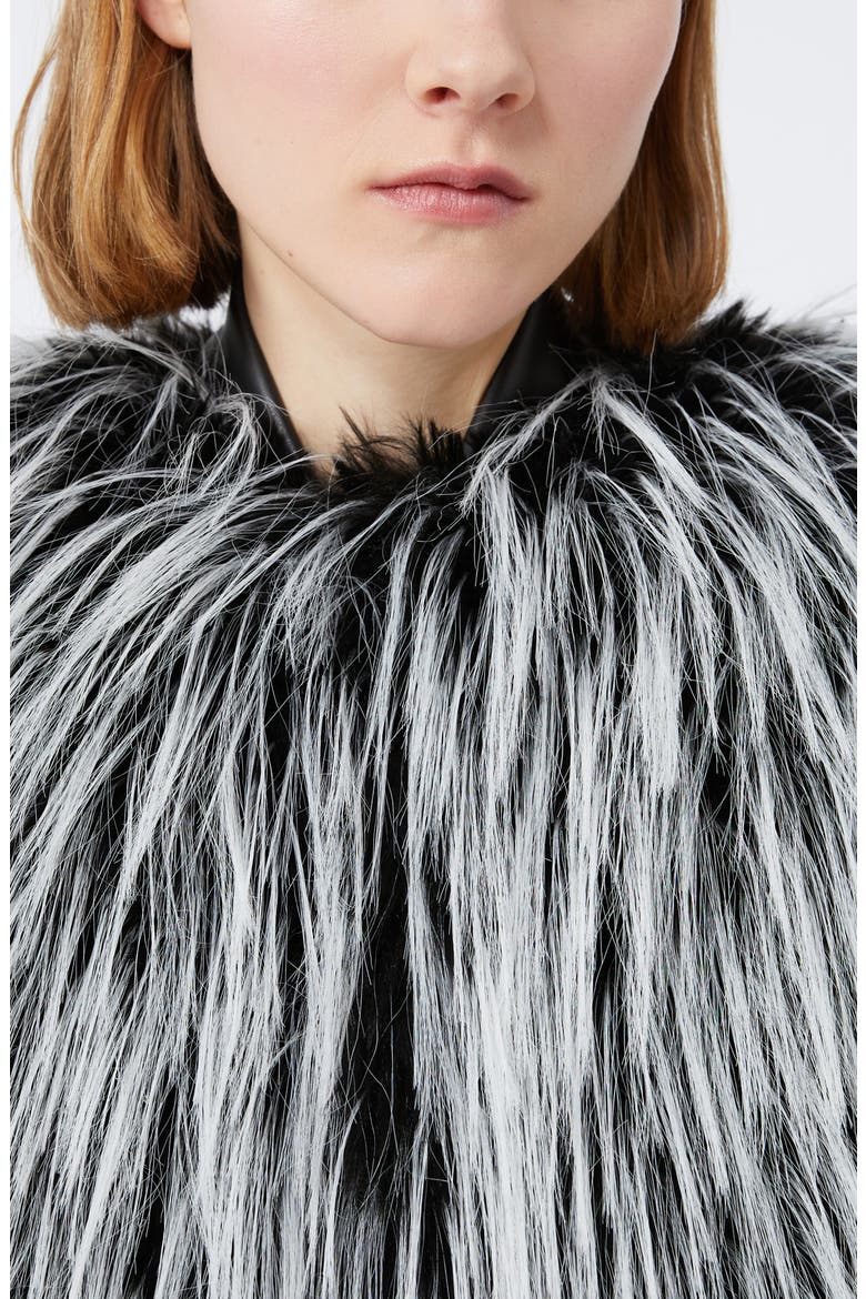 Adesso Faux Fur Jacket, Alternate, color, BLACK
